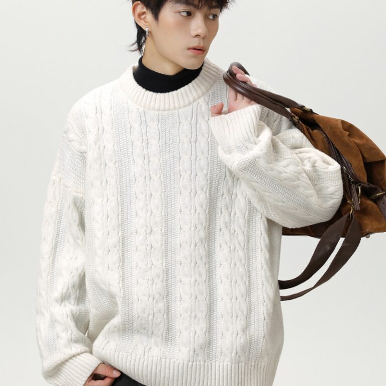 Men's Cable Knit Sweater Factory (3)